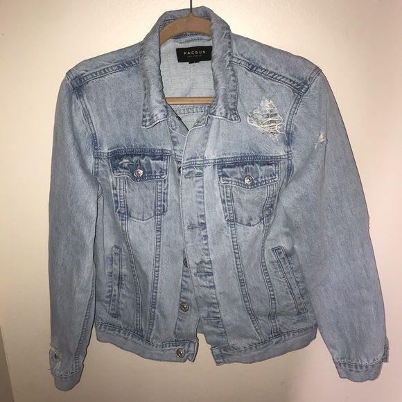 Pacsun Distressed denim jacket - Picture 2 of 7